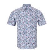 Douglas & Grahame Mens Big Size Drifter Casual Abstract Design Short Sleeve Shirt