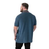 D555 Mens Big Size Pique Polo With Contrast Collar And Cuffs With Chest Pocket