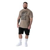 D555 Mens Big Size Rambo Print Crew Neck T Shirt