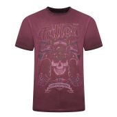 Kam Mens Big Size Tattoo Print Crew Neck T Shirt