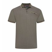 Kam Mens Big Size Fashion Dobby Pique Tipped Polo Shirt