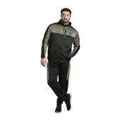 D555 Mens Big Size Active Performance Stretch Zip Through Hoodie