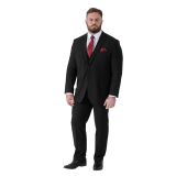 D555 Mens Big Size Plain Stretch Suit Jacket