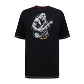D555 Mens Big Size Gorilla Rock Print Crew Neck T Shirt