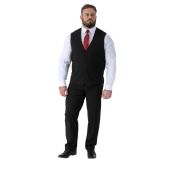 D555 Mens Big Size Plain Stretch Suit Waistcoat