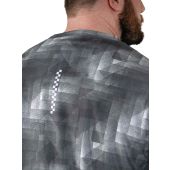 D555 Mens Big Size Sports Top Dry Wear Light Weight All Over Print Crew Neck T-shirt