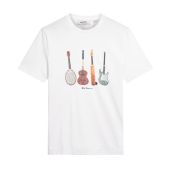 Ben Sherman Mens Big Size Guitar Print Crew Neck T Shirt
