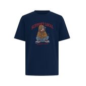 Blend Mens Big Size Street Cat Print Crew Neck T-Shirt