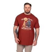 D555 Mens Big Size Journey Together Printed Crew Neck T-Shirt