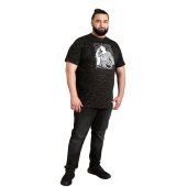 D555 Mens Big Size Elvis Print Crew Neck T Shirt