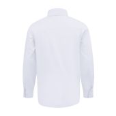 D555 Mens Big Size Stain Resistant Stretch Cotton Formal Long Sleeve Shirt