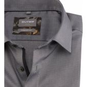 Olymp Mens Big Size Diagonal Rib Comfort Fit Egyptian Cotton Formal Long Sleeve Shirt