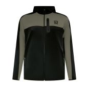 D555 Mens Big Size Active Performance Stretch Zip Through Hoodie