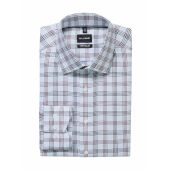 Olymp Mens Big Size Comfort Fit Woven Check Non Iron Formal Long Sleeve Shirt