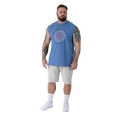 D555 Mens Big Size Miami Beach Sleeveless Tee