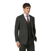 Skopes Mens Big Size Leone Suit Jacket Grey Check