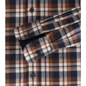 Casa Moda Mens Big Size Cashmere Feel Comfort Fit Casual Check Long Sleeve Shirt