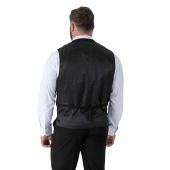 D555 Mens Big Size Plain Stretch Suit Waistcoat