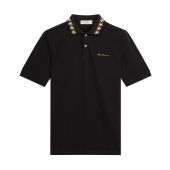 Ben Sherman Mens Big Size Patterned Contrast Collar Polo