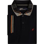 Mish Mash Mens Big Size Fasion Polo With Check Collar Detail