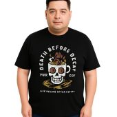 Ed Baxter Mens Big Size Decaf Print TShirt