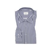 Eterna Mens Big Size Bengal Stripe Formal Long Sleeve Shirt