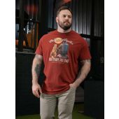 D555 Mens Big Size Journey Together Printed Crew Neck T-Shirt