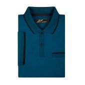 Mish Mash Mens Big Size Fashion Polo With Contrast Rib Collar And Cuff