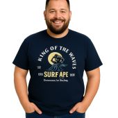 Ed Baxter Mens Big Size Surf Ape Print TShirt