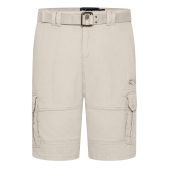 Kam Mens Big Size Belted Cargo Stretch Short