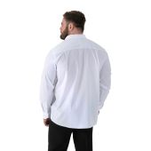 D555 Mens Big Size Stain Resistant Stretch Cotton Formal Long Sleeve Shirt
