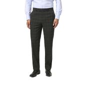 Skopes Mens Big Size Leone Suit Trouser Grey Check