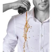 D555 Mens Big Size Stain Resistant Stretch Cotton Formal Long Sleeve Shirt