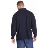 North 56°4 Mens Big Size Long Sleeve Plain Cotton Pique Polo
