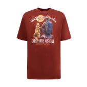 D555 Mens Big Size Journey Together Printed Crew Neck T-Shirt