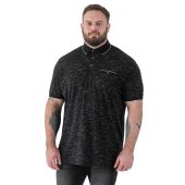 D555 Mens Big Size Polo With Contrast Collar And Cuff With Chest Pocket
