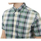Ben Sherman Mens Big Size Button Down Collar Casual Short Sleeve Shirt
