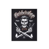 Espionage Mens Big Size Barber Shop Skull Print T-Shirt