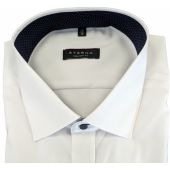 Eterna Mens Big Size Plain Comfort Fit Cotton Formal Long Sleeve Shirt
