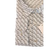 Eterna Mens Big Size Comfort Fit Circle Print Non Iron Formal Long Sleeve Shirt