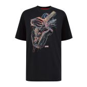 D555 Mens Big Size Multi Colour Guitar Print T Shirt