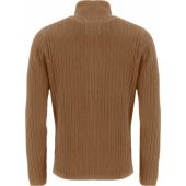 Fynch Hatton Mens Big Size Rib Cotton Turtle Neck With Quarter Zip Sweater