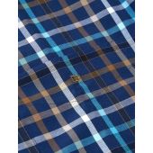 Douglas+Grahame Mens Big Size Check Button Down Collar Short Sleeve Shirt