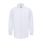D555 Mens Big Size Stain Resistant Stretch Cotton Formal Long Sleeve Shirt