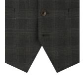 Skopes Mens Big Size Leone Suit Waistcoat Grey Check