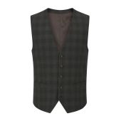 Skopes Mens Big Size Leone Suit Waistcoat Grey Check