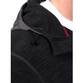 D555 Mens Big Size Micro Fleece Hooded Zip Through Hoody With Polyester Hood and Pocket