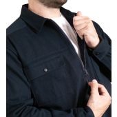 D555 Mens Big Size Zip Front Overshirt