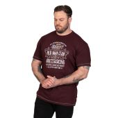 D555 Mens Big Size Multitasking Grumpy Old Man'S Club Printed Crew Neck T-Shirt