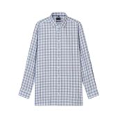 Olymp Mens Big Size Comfort Fit Woven Check Non Iron Formal Long Sleeve Shirt